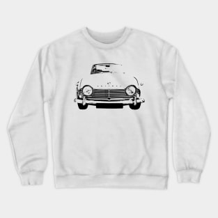 Triumph TR4A 1960s British classic car monoblock black Crewneck Sweatshirt